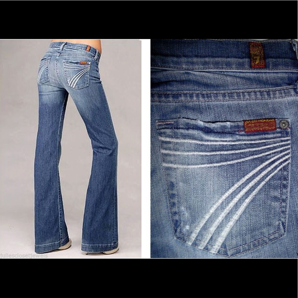 7 For All Mankind Dojo wide leg jeans 24x30